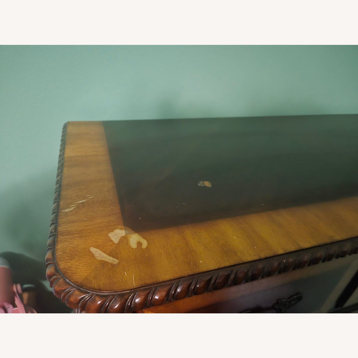 Stanley Furniture Dark Brown Wood Armoire - image-4