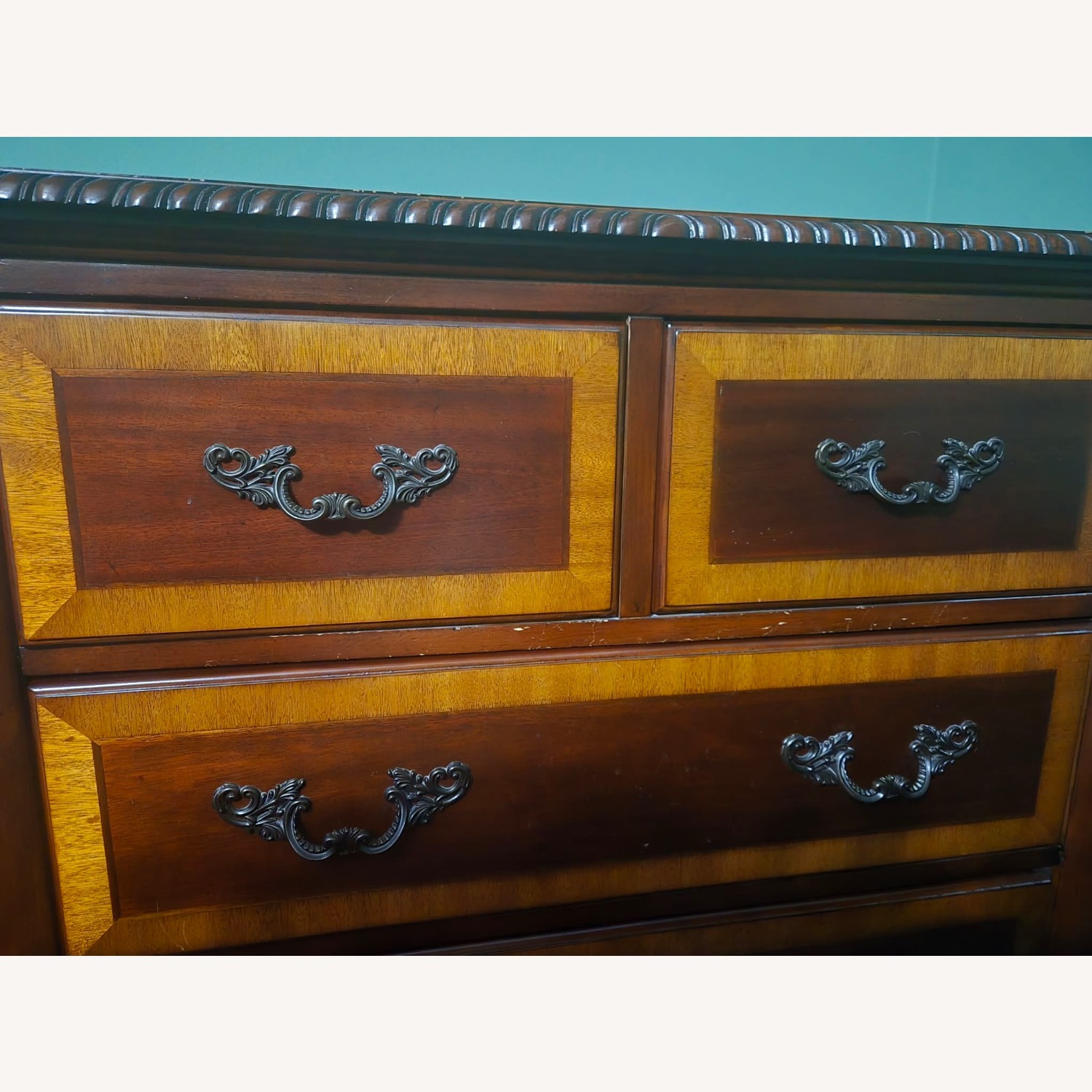 Stanley Furniture Dark Brown Wood Armoire - image-5