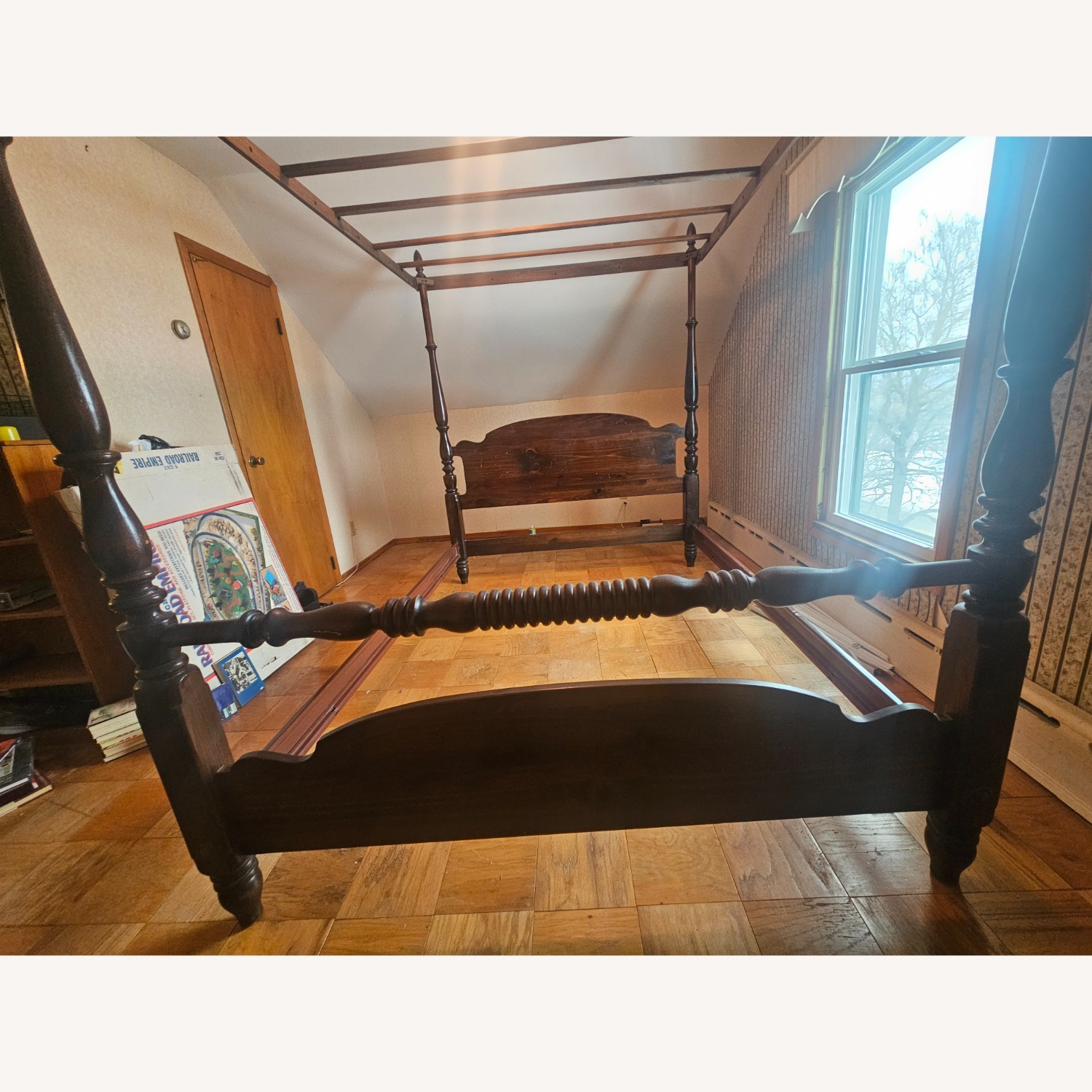 Ethan Allen American Pine Spindal Canopy Bed - image-2