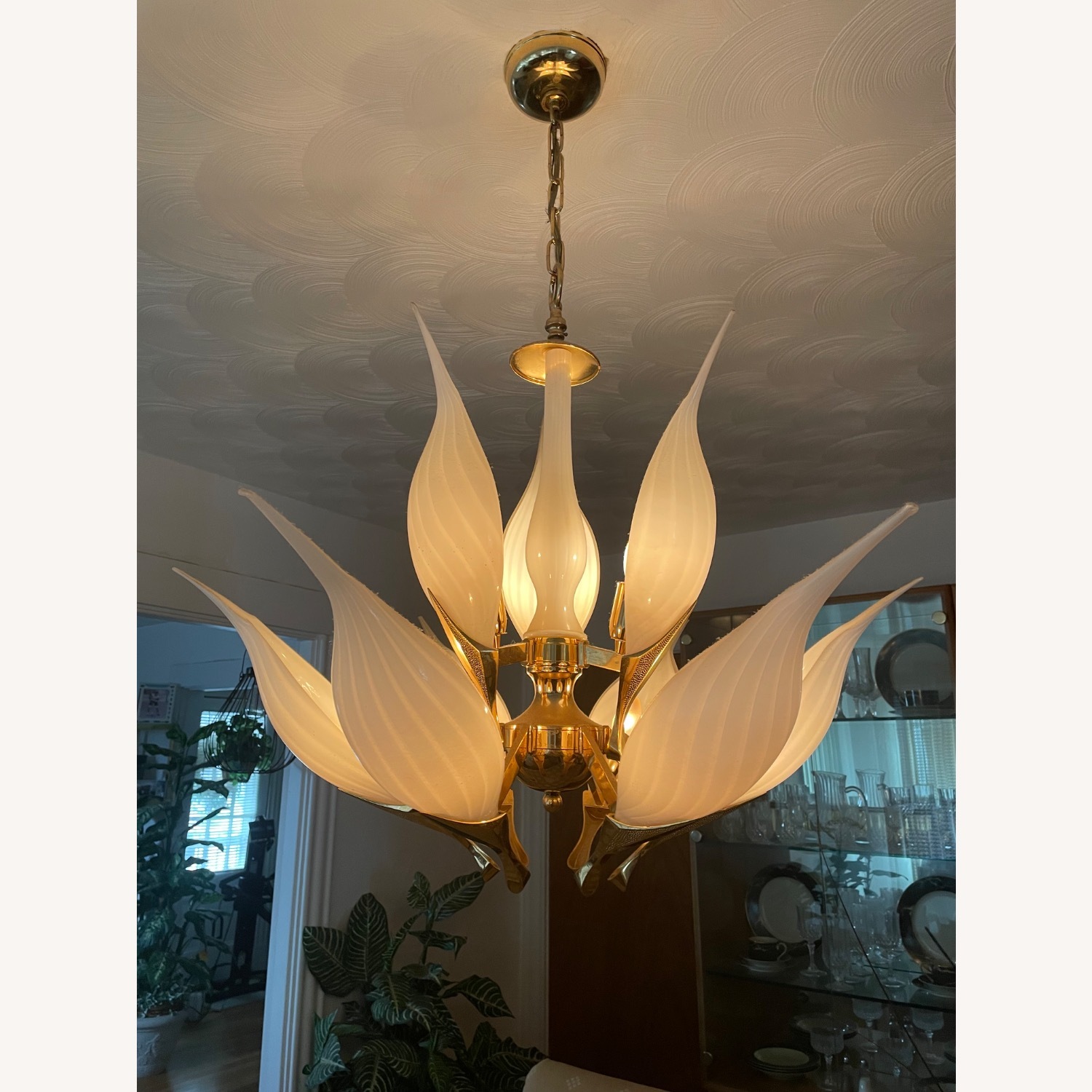 Gold Glass Ceiling Lamp - image-1