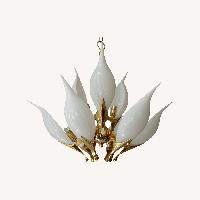 Gold Glass Ceiling Lamp