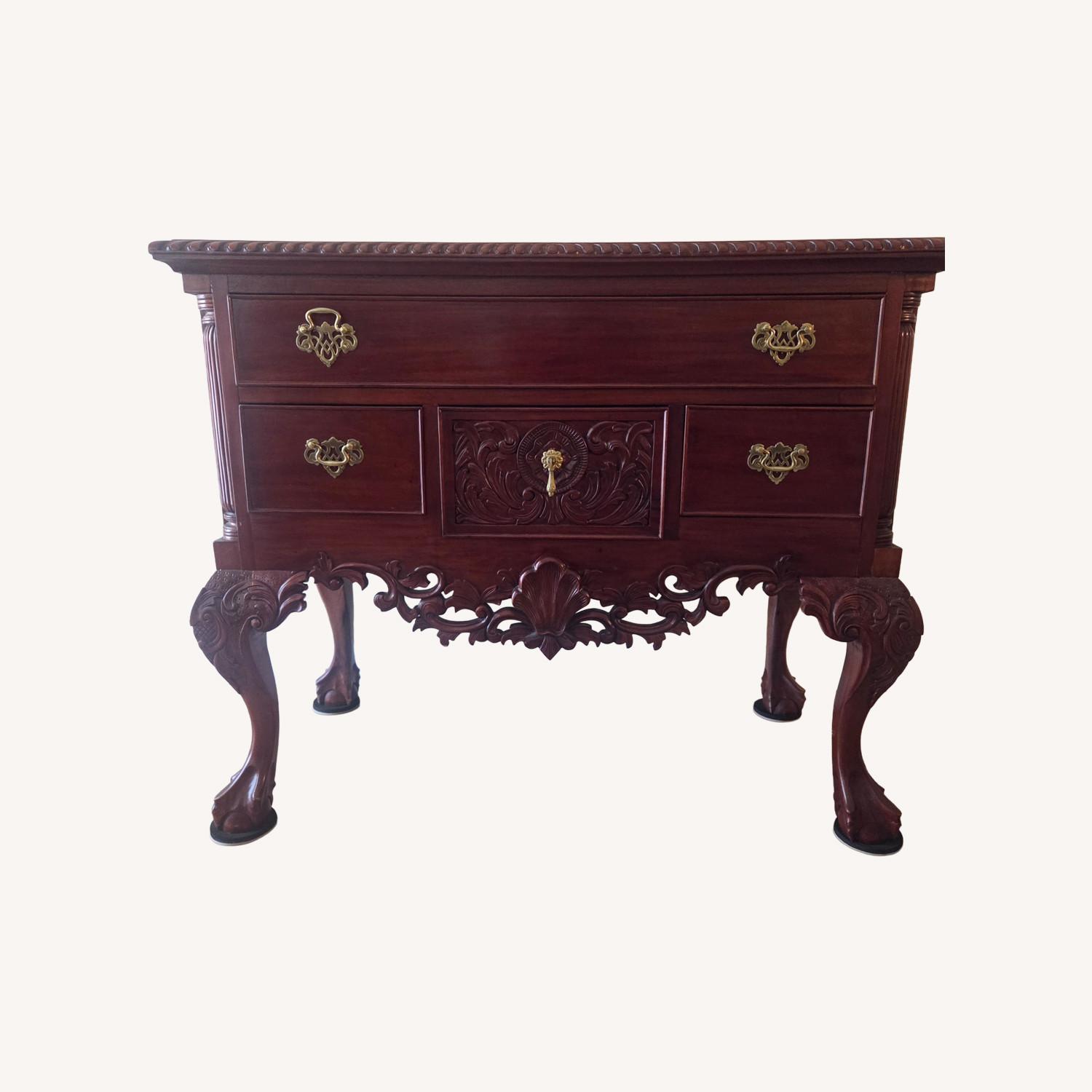 Chippendale Style Lowboy Dresser Sideboard - image-0