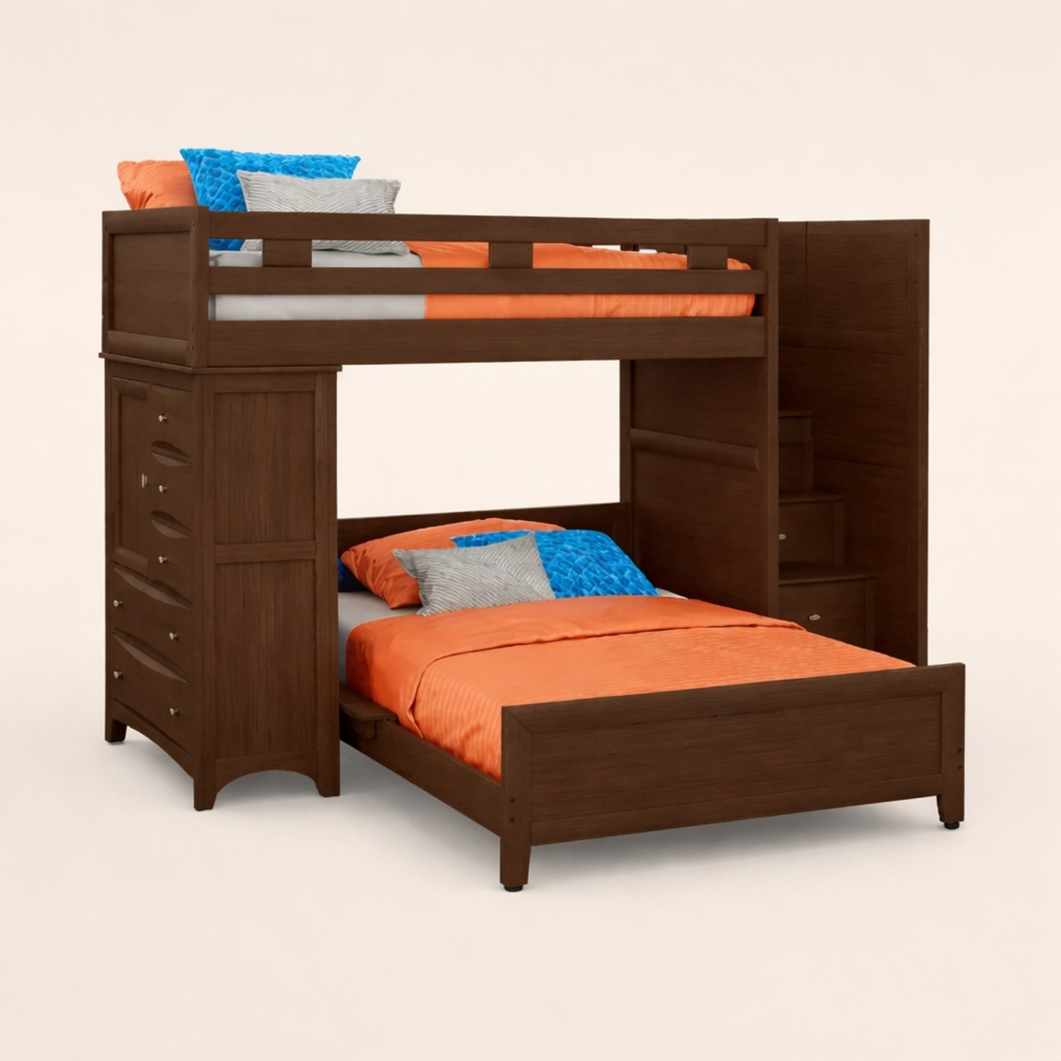 Rooms To Go Dark Brown Wood Bunk Bed - image-8