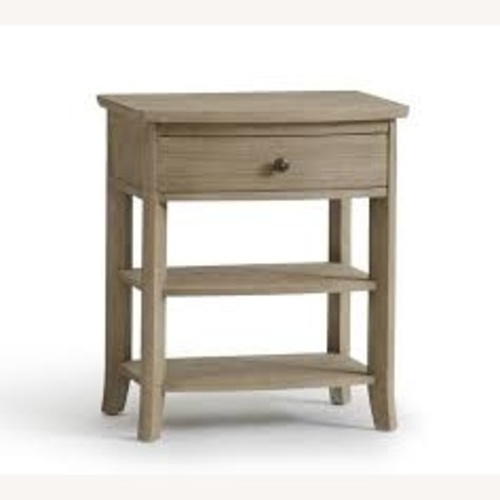 Used Pottery Barn Light Brown Wood Nightstands for sale on AptDeco