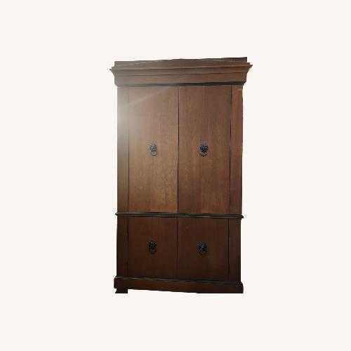 Used Bernhardt Dark Brown Wood Armoire for sale on AptDeco