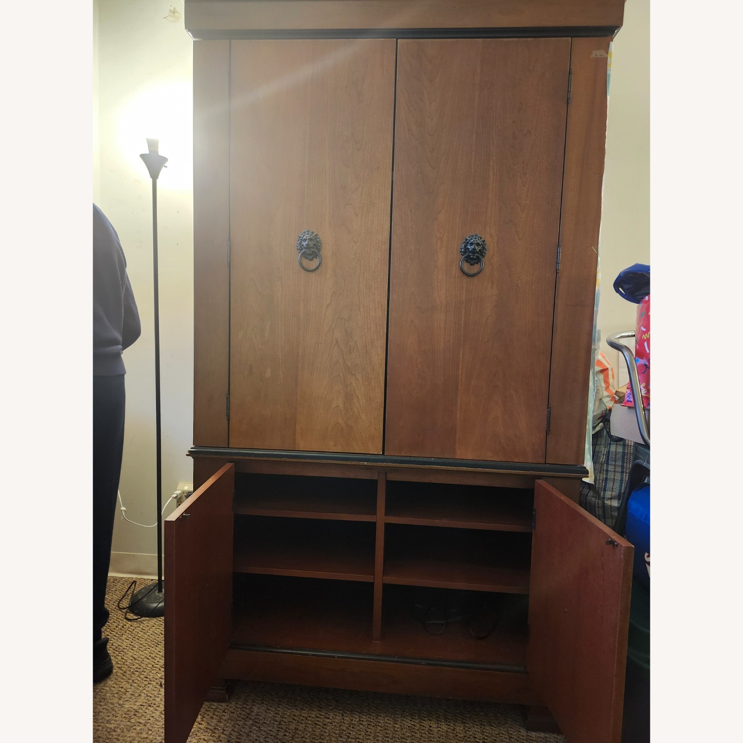 Bernhardt Dark Brown Wood Armoire - image-1