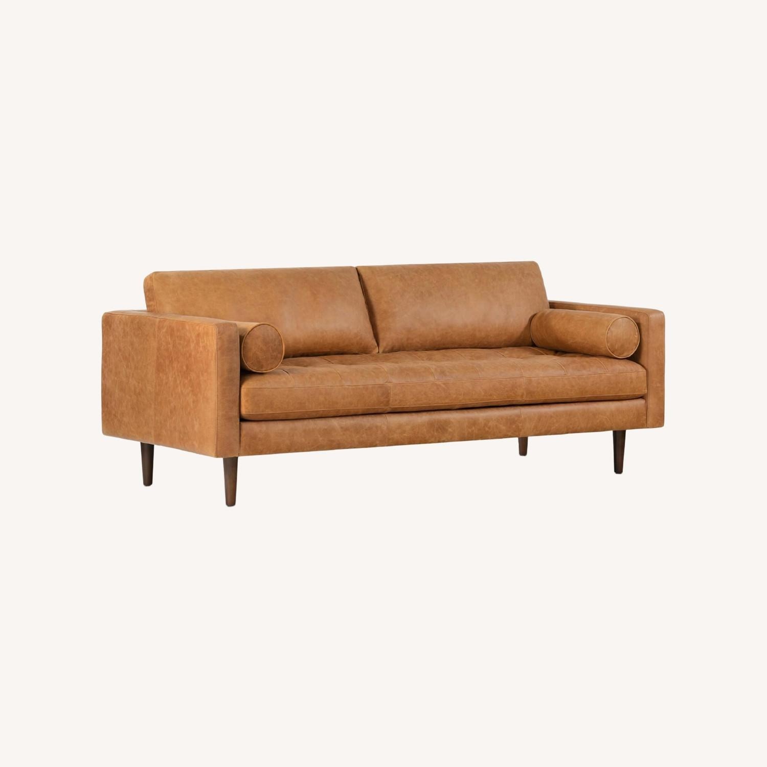 Amazon Leather 2 Seater Sofa - image-2
