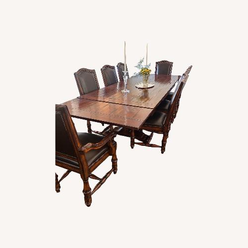 Used Hooker Dining Room Set Table and 8 Chairs for sale on AptDeco