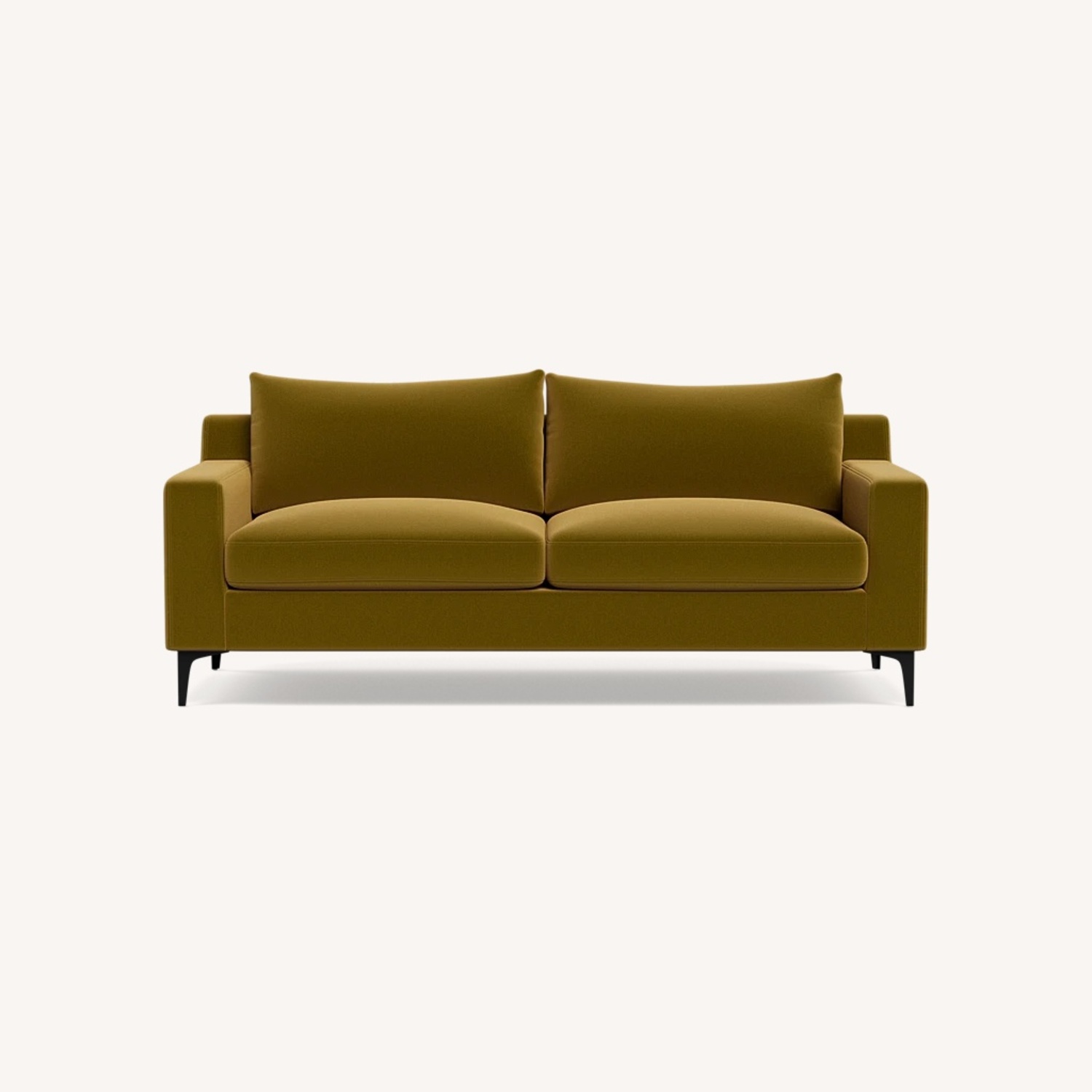 Interior Define Sloan Citrine Velvet 2 Seater Sofa - image-0
