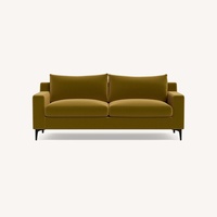 Interior Define Sloan Citrine Velvet 2 Seater Sofa