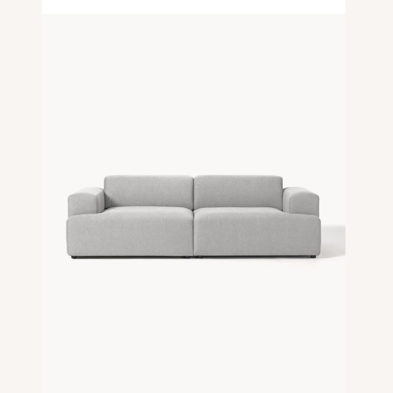 Light Gray Fabric 3+ Seater Sofa - image-0