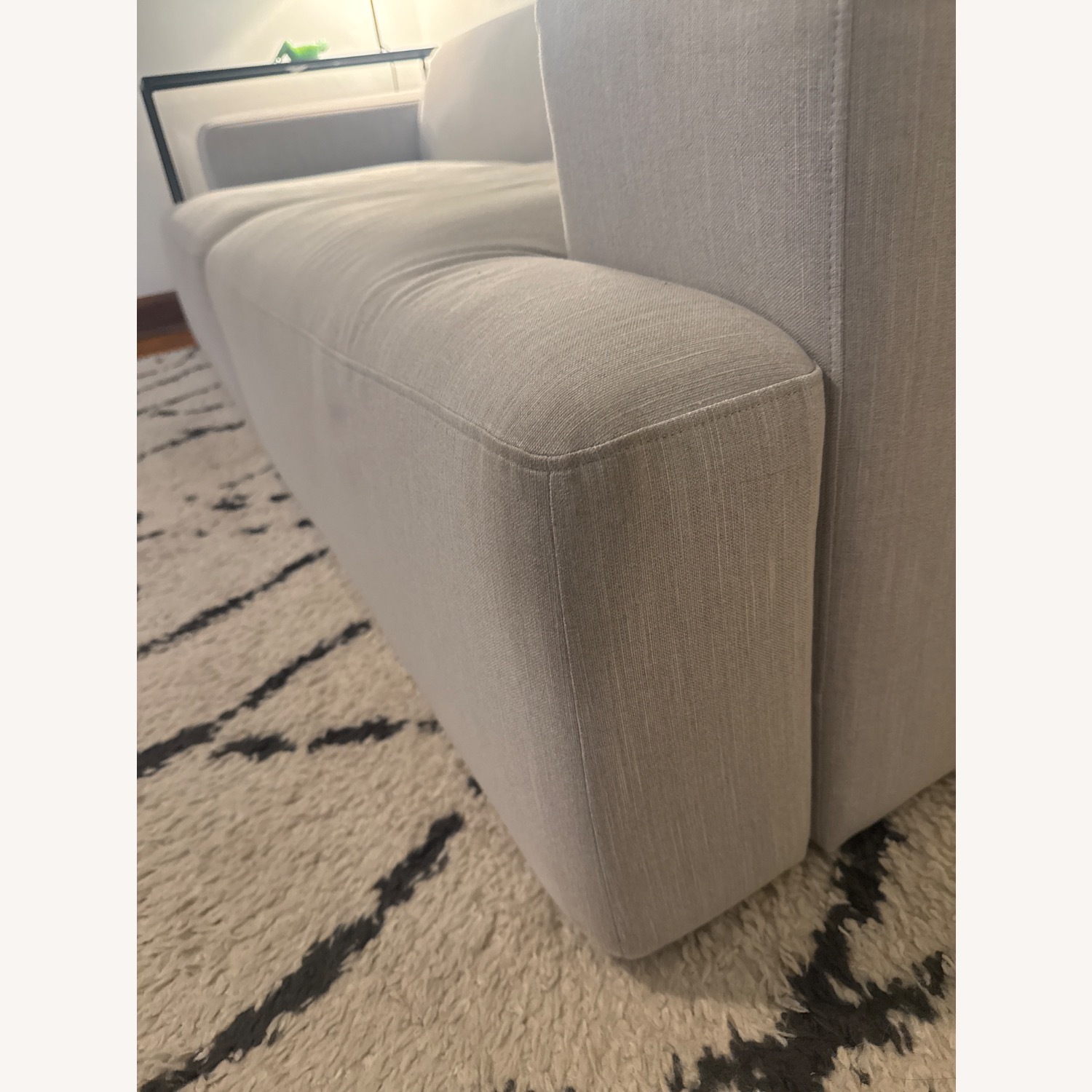 Light Gray Fabric 3+ Seater Sofa - image-5