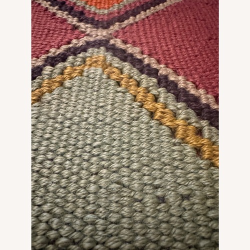 Used Vintage Kilim-Style Boho Throw Pillow for sale on AptDeco