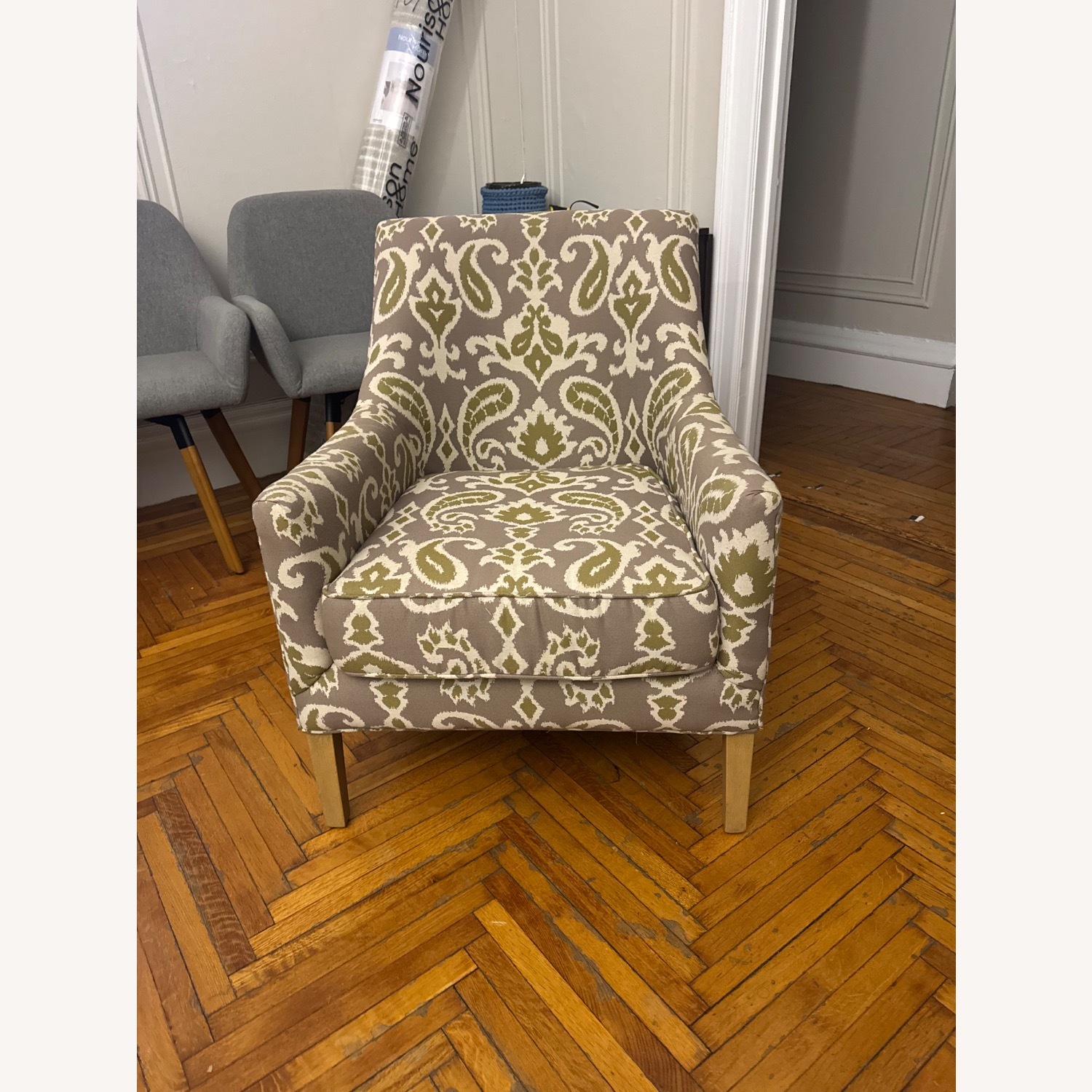 Stylish Patterned Accent Chair  - image-1