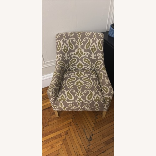 Used Stylish Patterned Accent Chair for sale on AptDeco