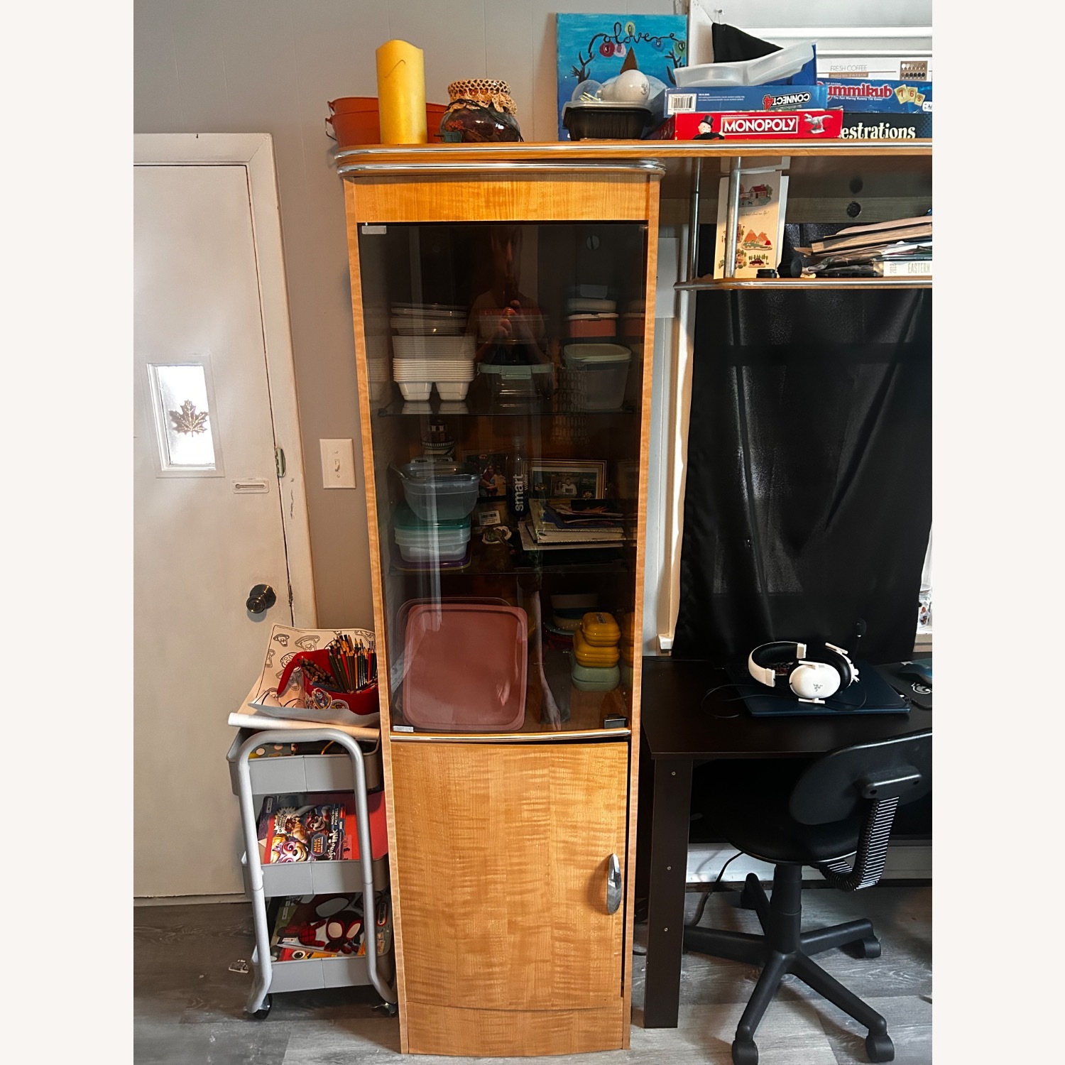 Ashley Furniture Chest Nut Wall Unit  - image-2