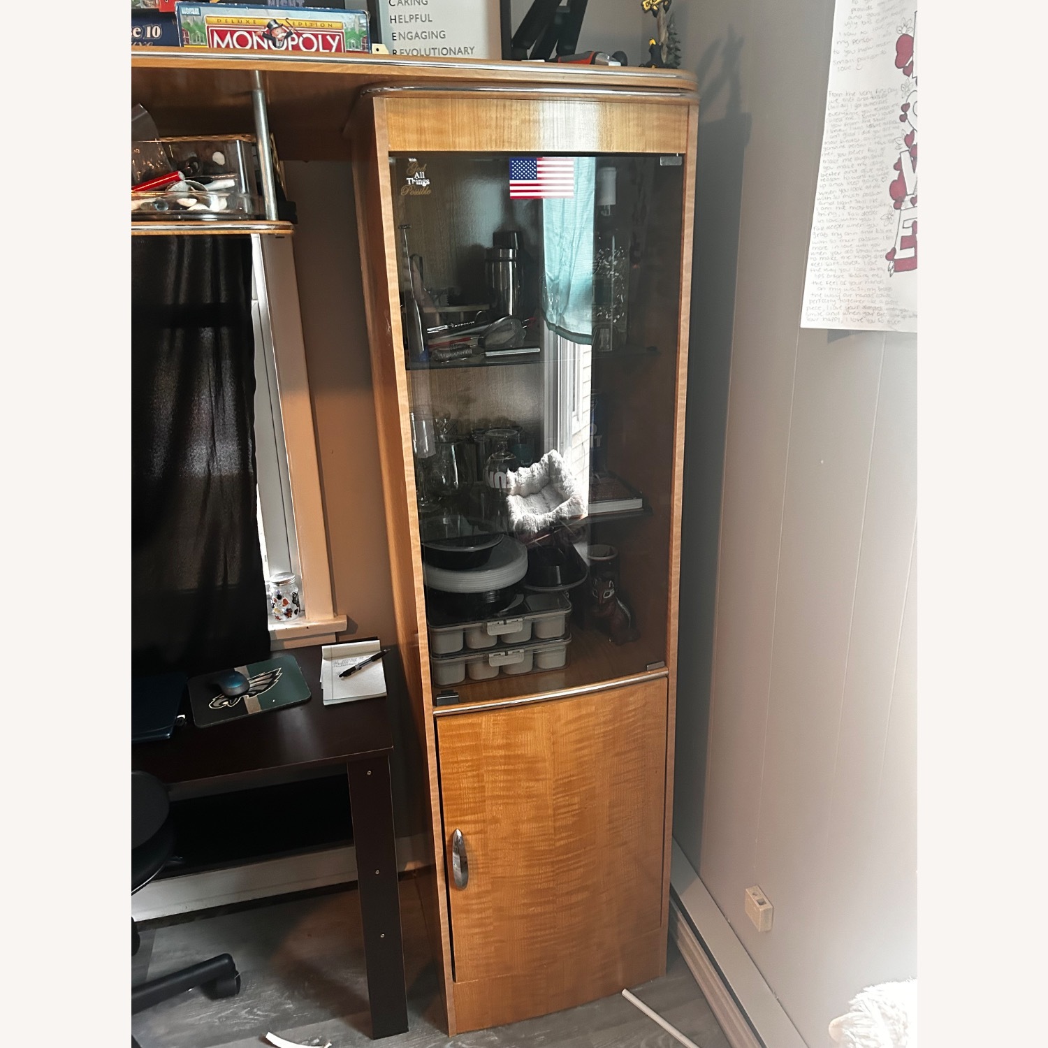 Ashley Furniture Chest Nut Wall Unit  - image-3