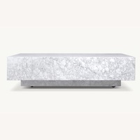 Restoration Hardware White Marble Coffee Table