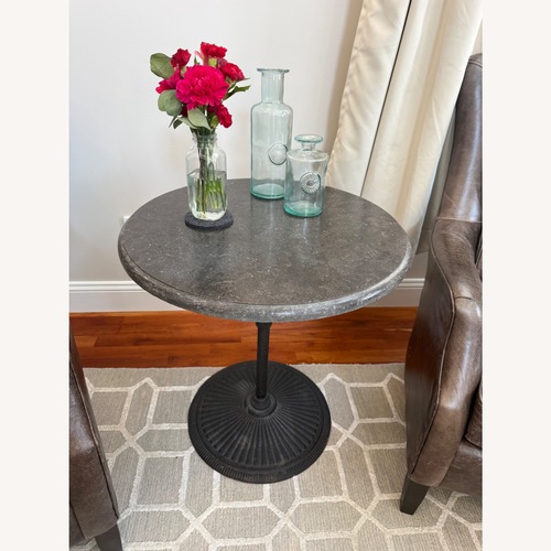 Used Arhaus Dark Gray Stone Side Tables for sale on AptDeco