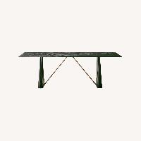 CB2 Caleb Zipperer Black Marble Dining Table