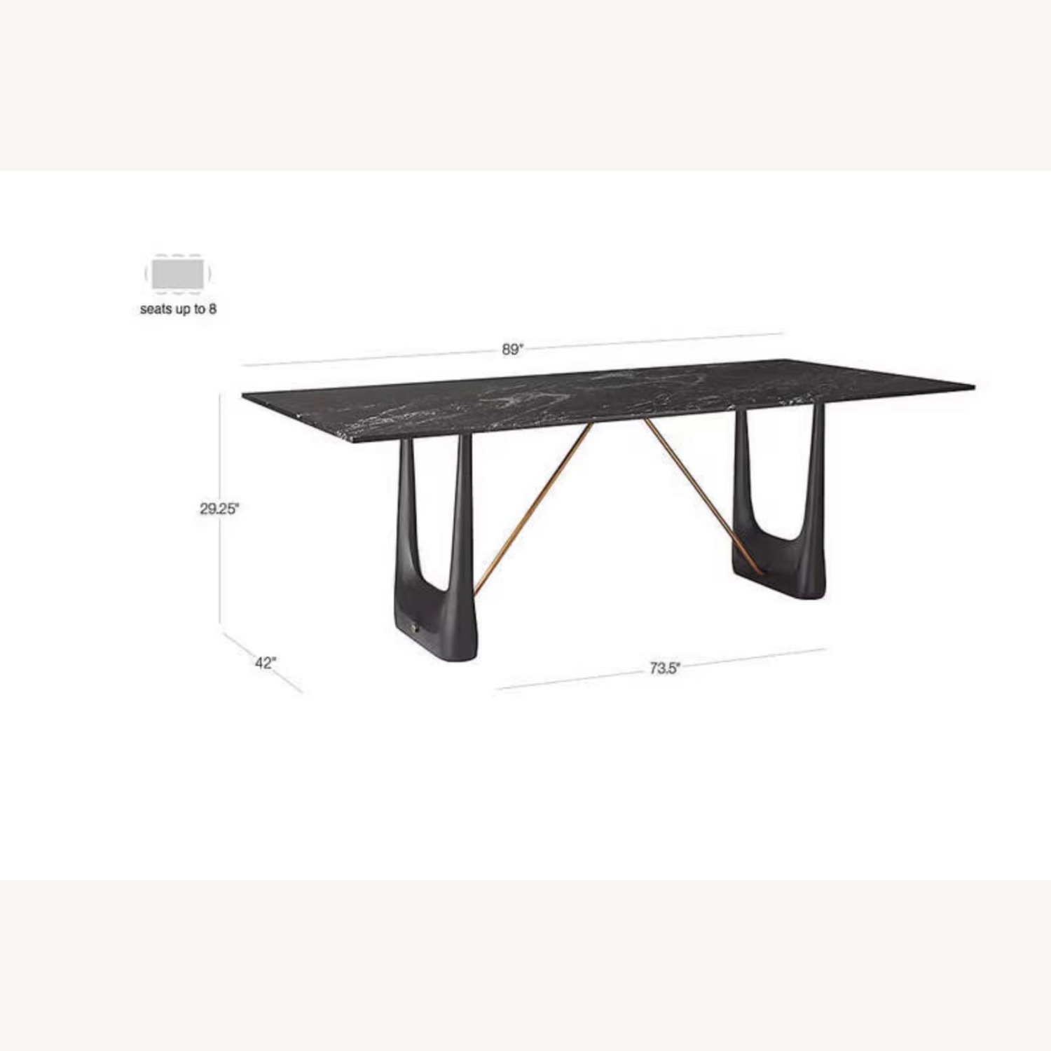 CB2 Caleb Zipperer Black Marble Dining Table - image-2