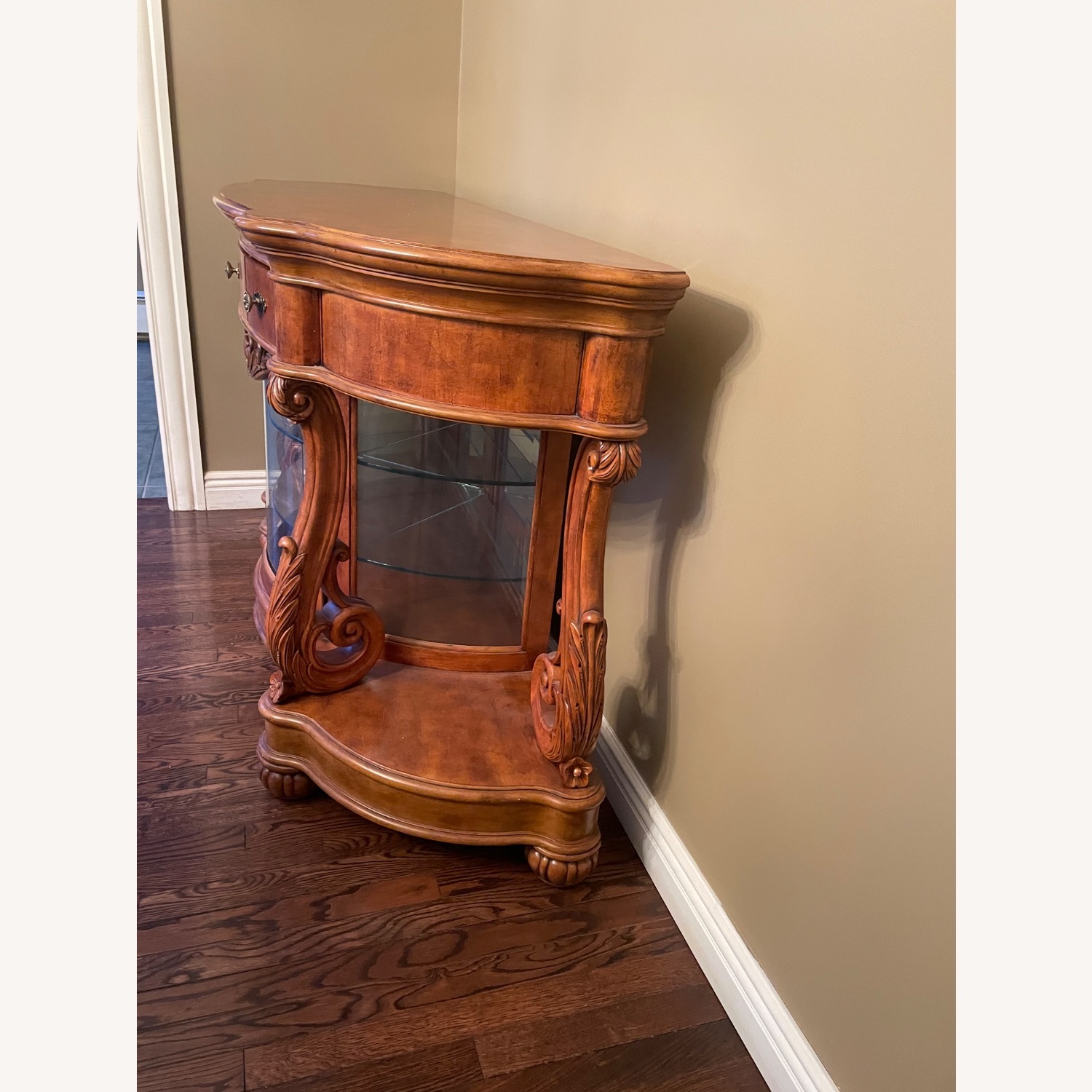 Vintage/Antique Light Brown Wood Sideboard - image-2