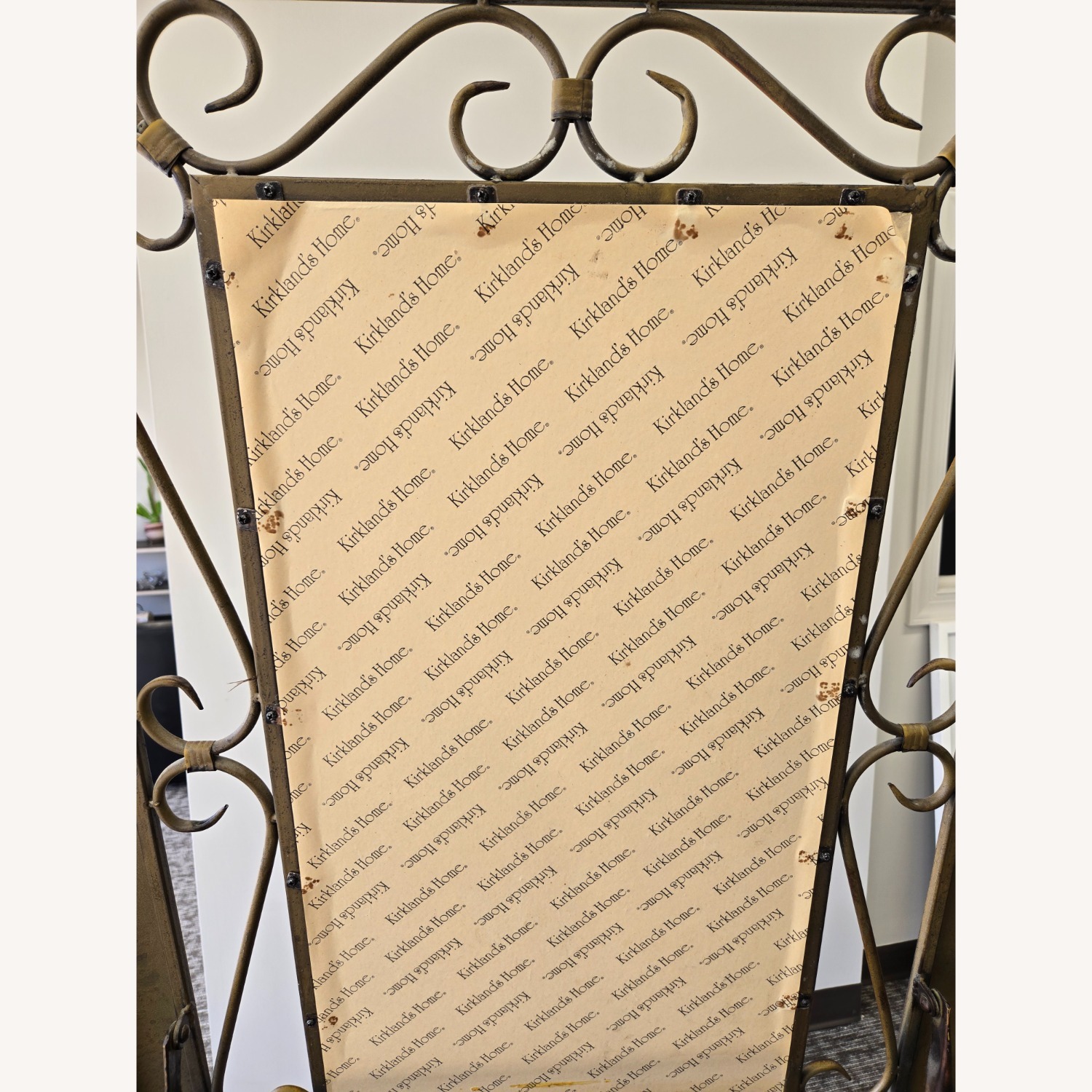 Dark Brown Metal Floor Mirror - image-4