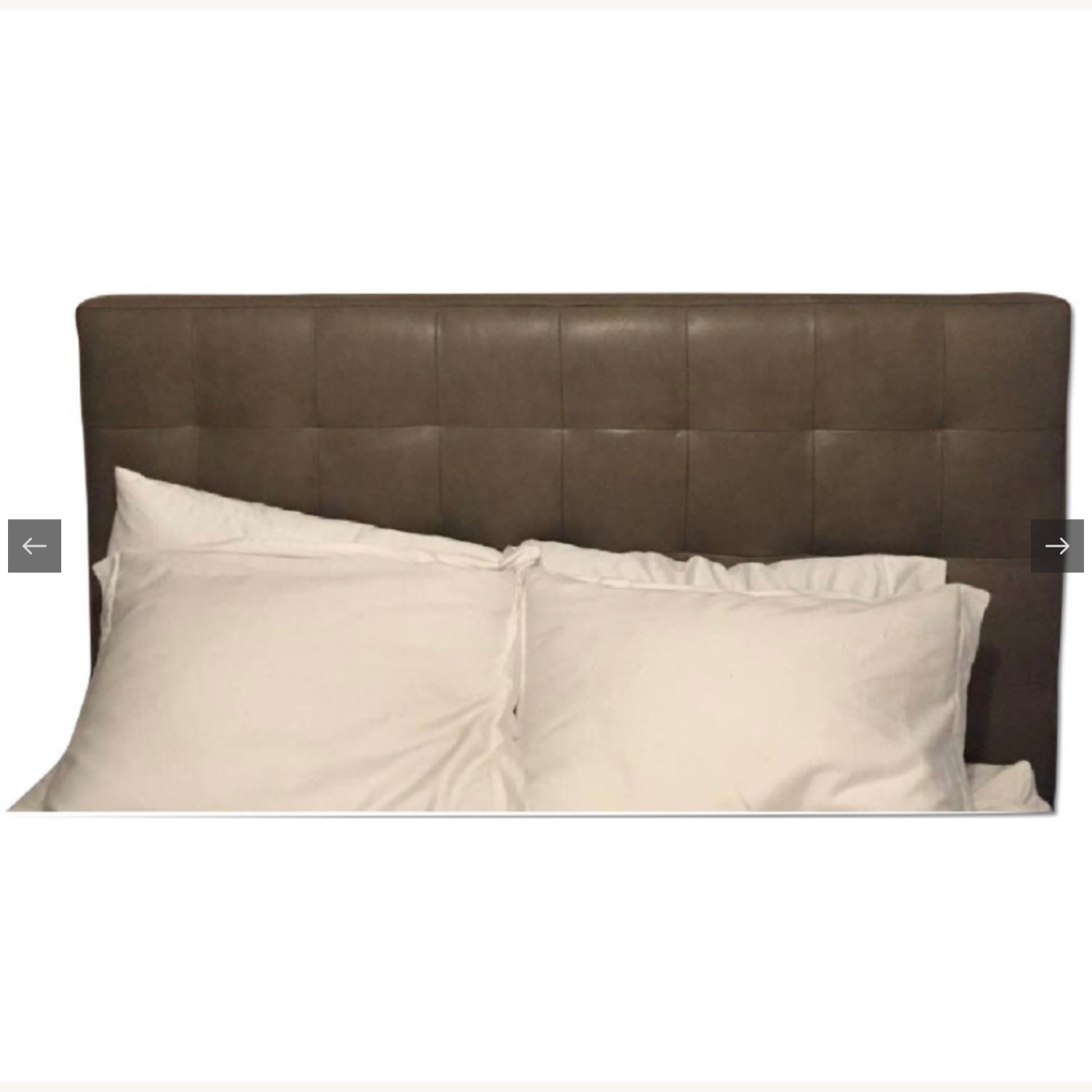 West Elm Queen Leather Headboard - image-2