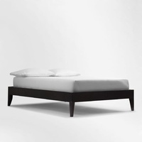West Elm Queen Narrow Leg Chocolate Bed Frame