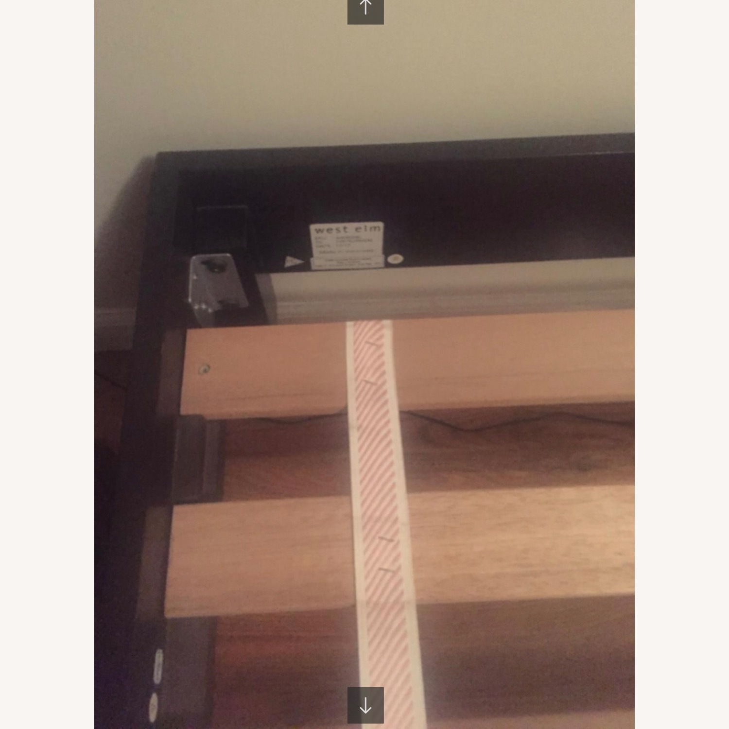 West Elm Queen Narrow Leg Chocolate Bed Frame - image-3