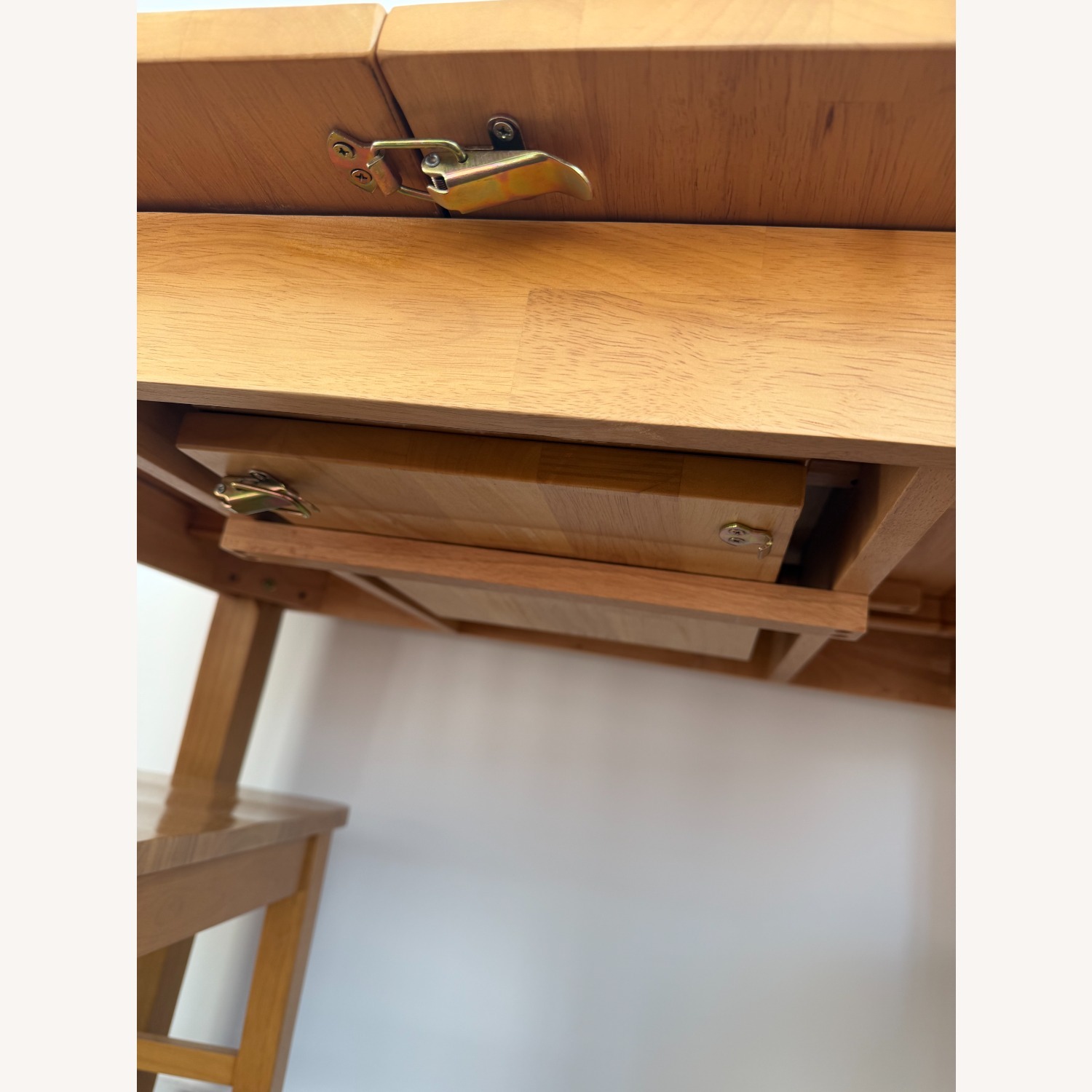 Extendable Oak Solid Wood Dining Table - image-4