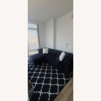 Black Velvet Sofa W Ottoman