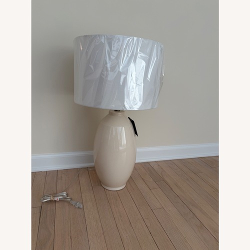 Used Brooks Brothers White Ceramic Table Lamp for sale on AptDeco