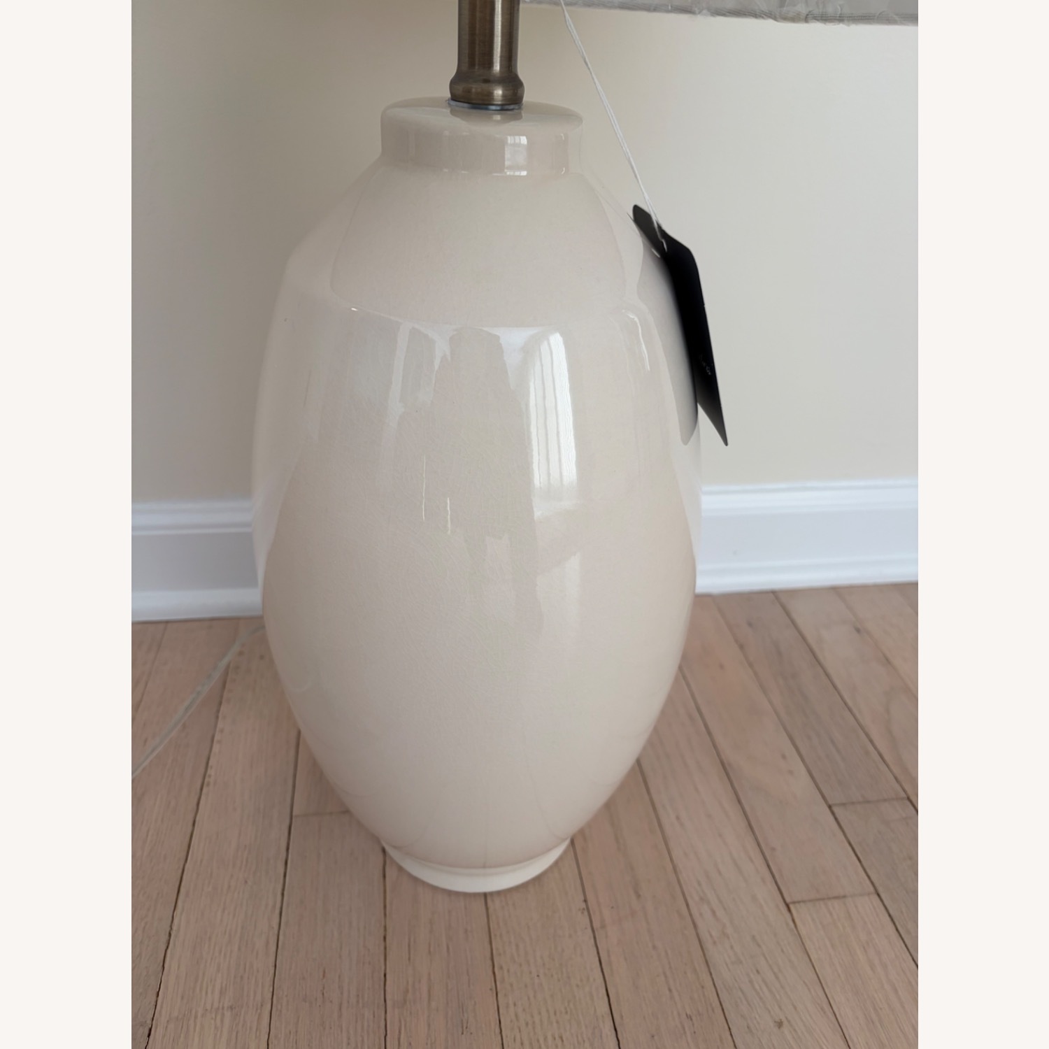 Brooks Brothers White Ceramic Table Lamp - image-1