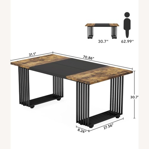 Used Amazon Light Brown Wood Desk for sale on AptDeco