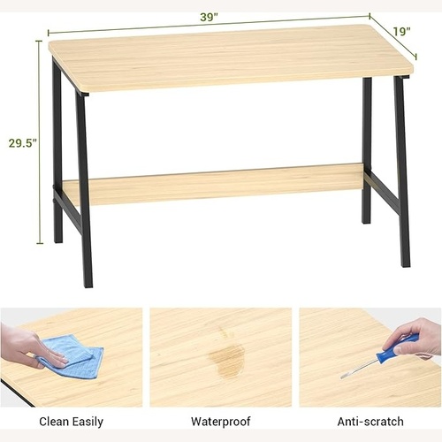Used Amazon Natural Metal Desk for sale on AptDeco
