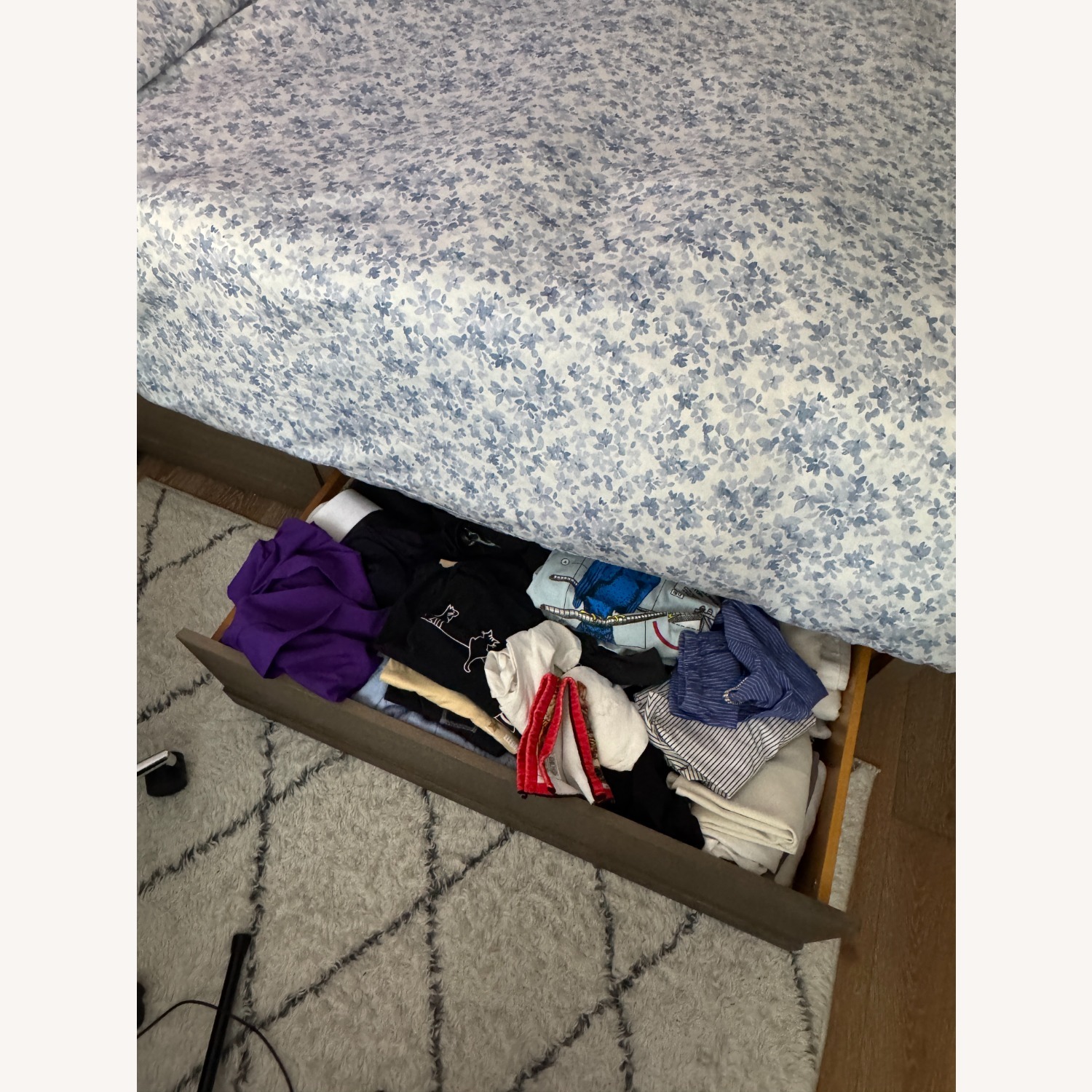 Pottery Barn Tacoma Dark Gray Wood Queen Bed - image-4