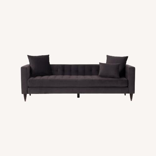 Used Living Spaces Dark Gray Fabric 3+ Seater Sofa for sale on AptDeco