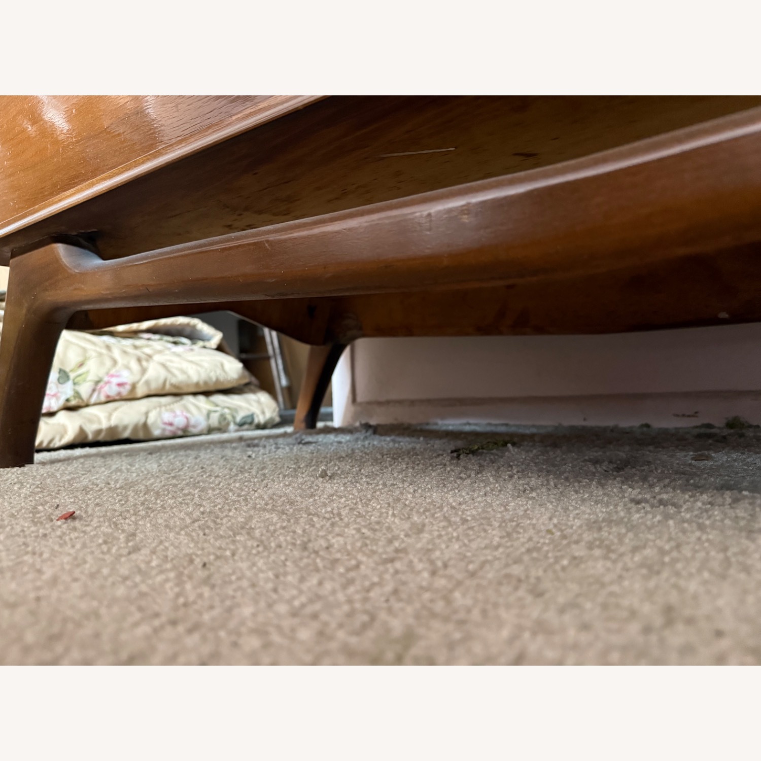 Antique Dark Brown Wood Armoire - image-20