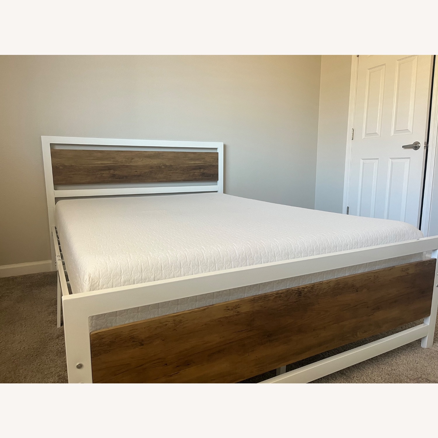 White Full Bed - image-3