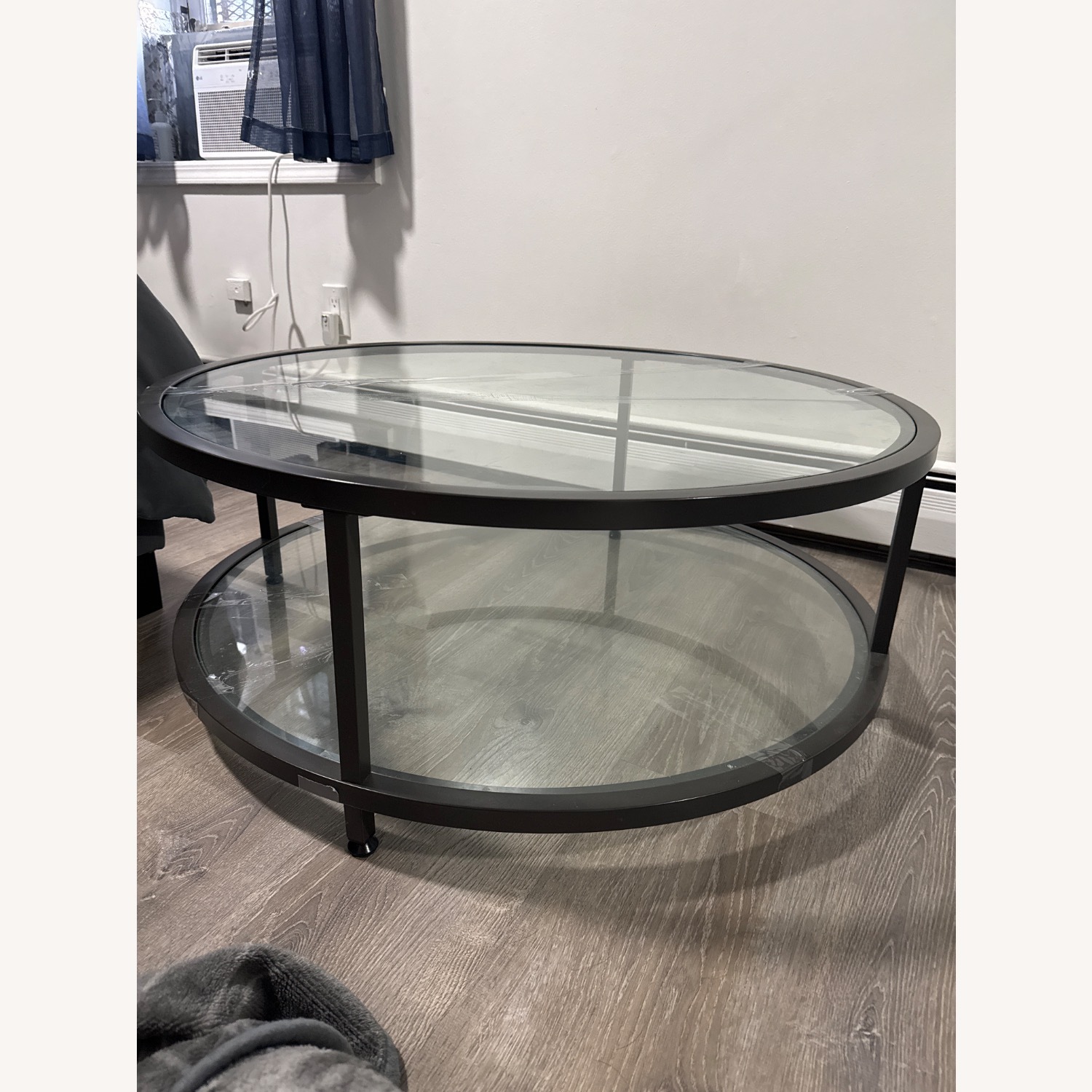 Amazon Modern Circular Glass Coffee Table - image-2