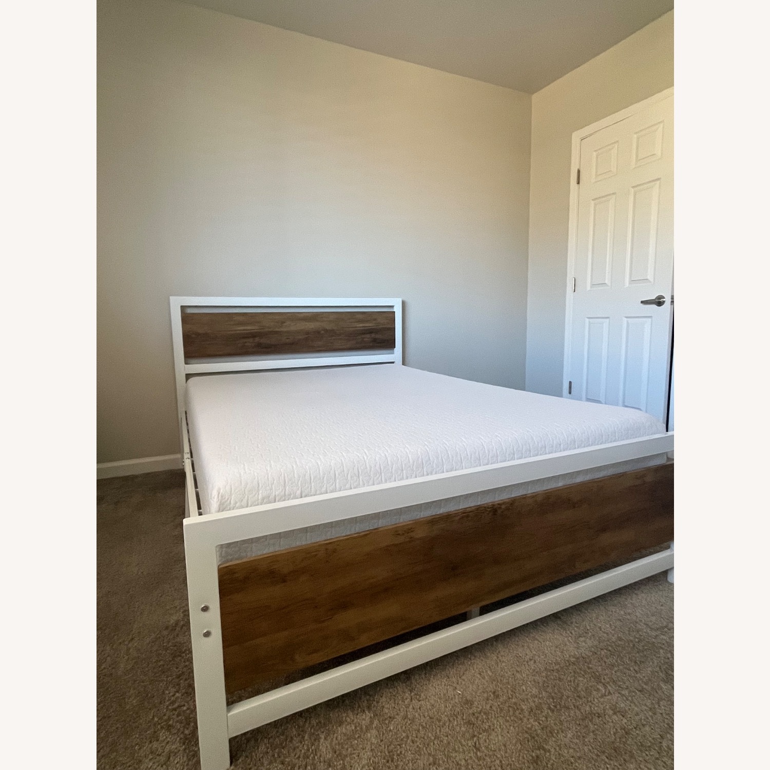 White Full Bed - image-1