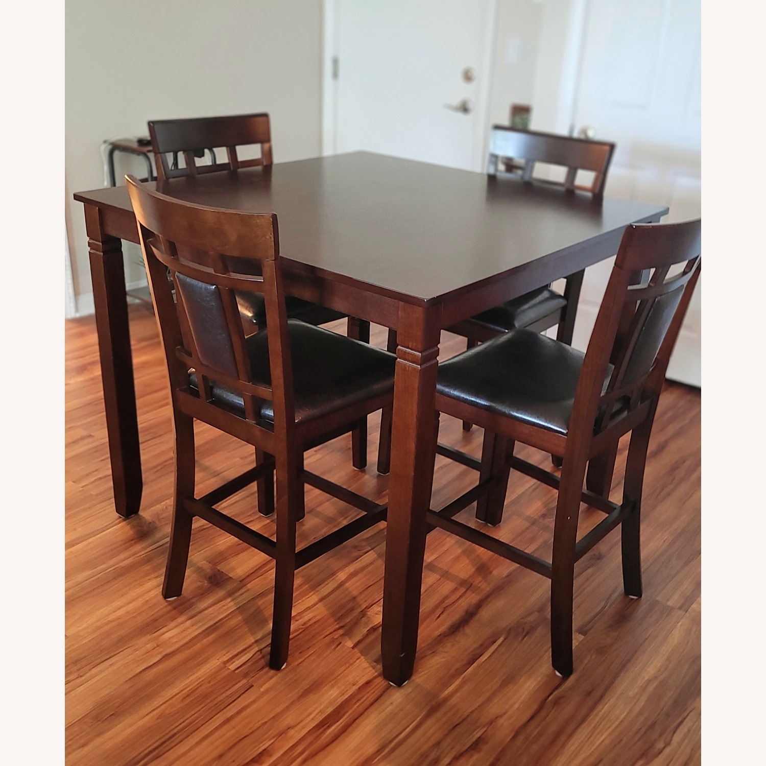 Amazon Dark Brown Wood Dining Set - image-5