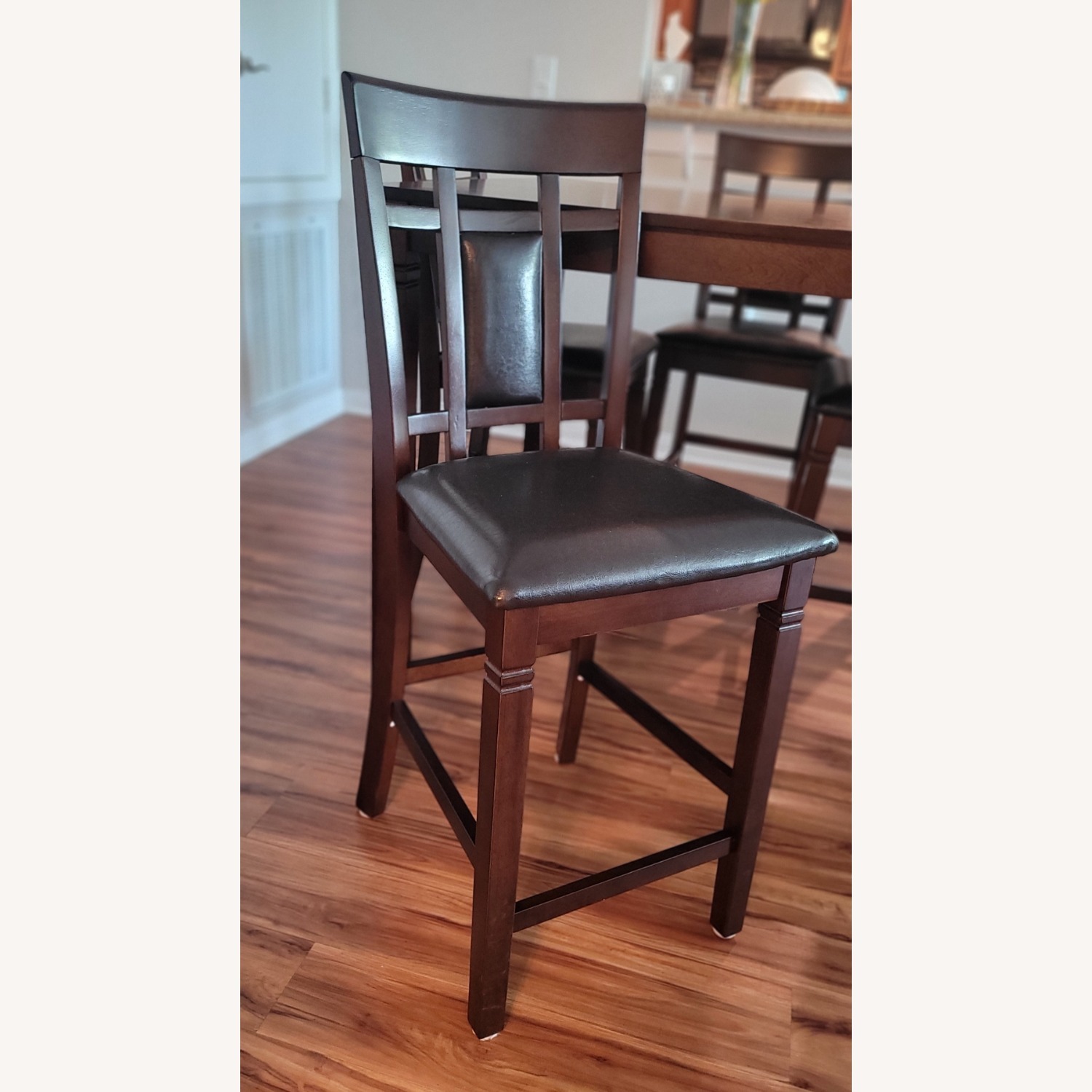 Amazon Dark Brown Wood Dining Set - image-6