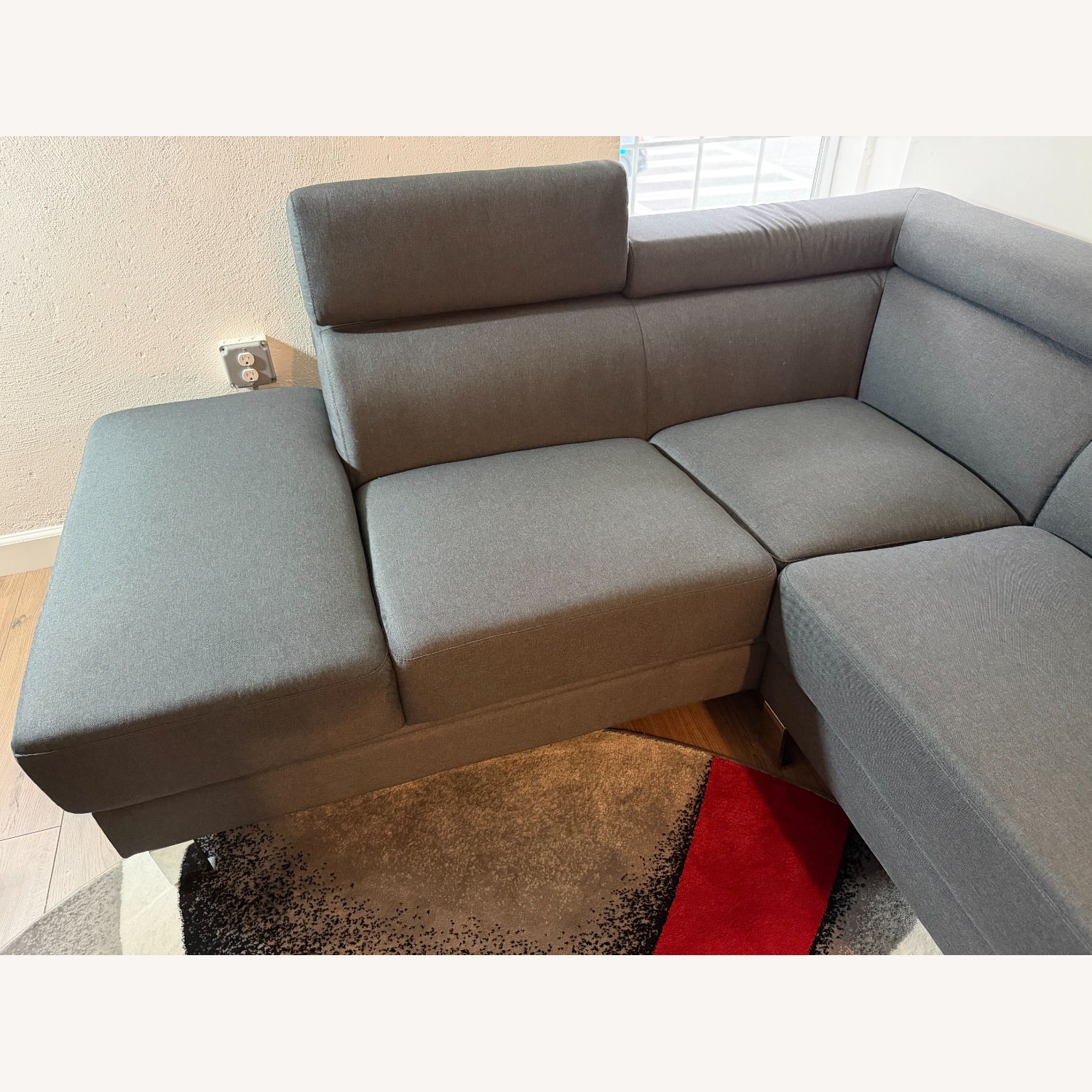 Wayfair Orren Ellis Dark Gray 2 Piece Sectional - image-3