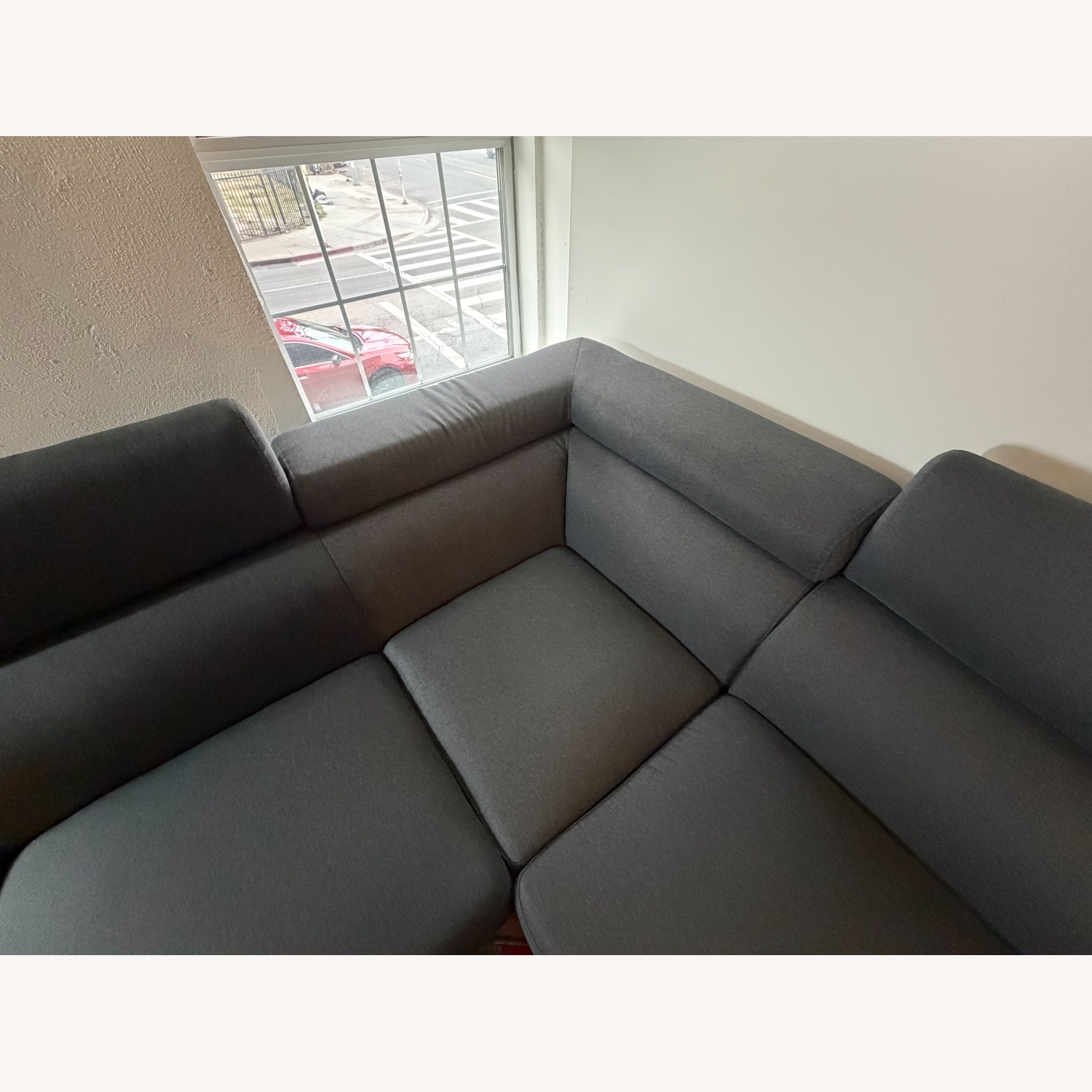 Wayfair Orren Ellis Dark Gray 2 Piece Sectional - image-6