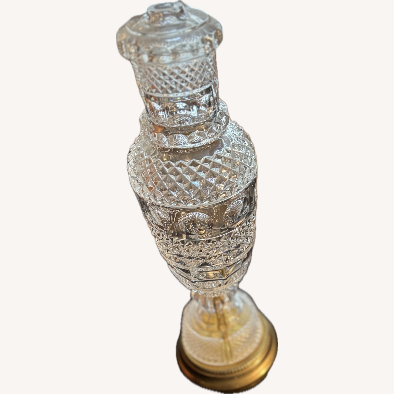 Vintage/Antique Transparent Table Lamp - image-3