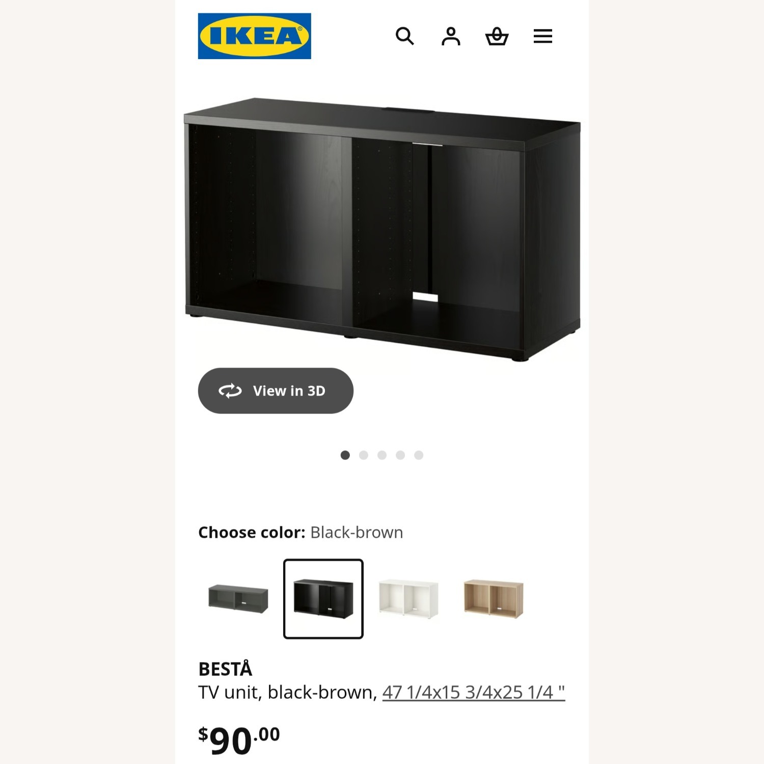 IKEA Besta Dark Brown Sideboard - image-3