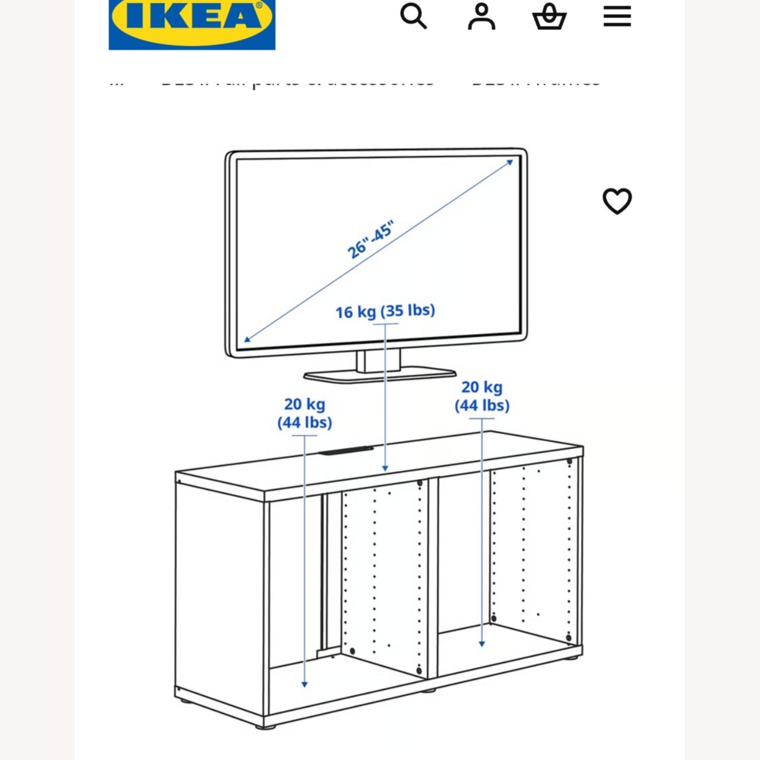 IKEA Besta Dark Brown Sideboard - image-4