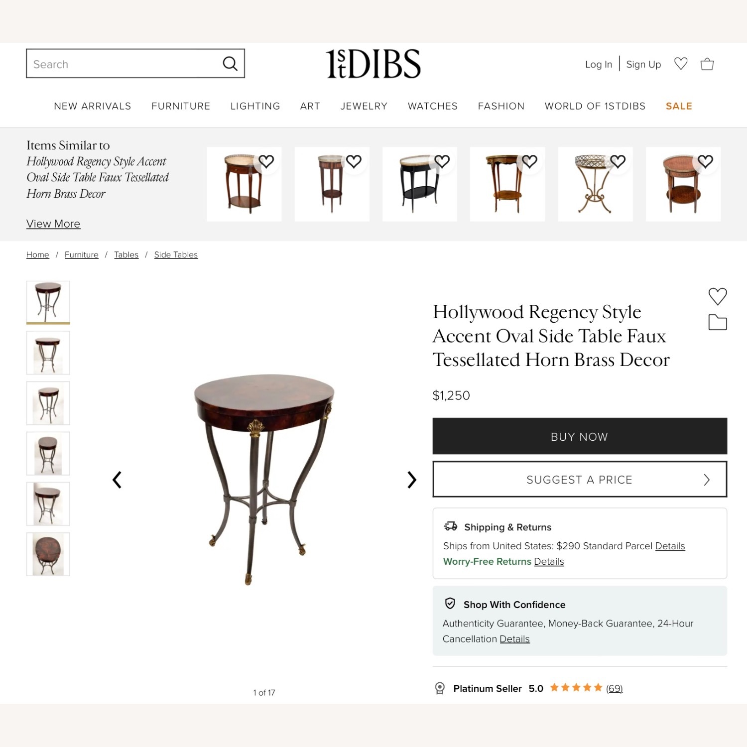 Ethan Allen Side Table - image-1